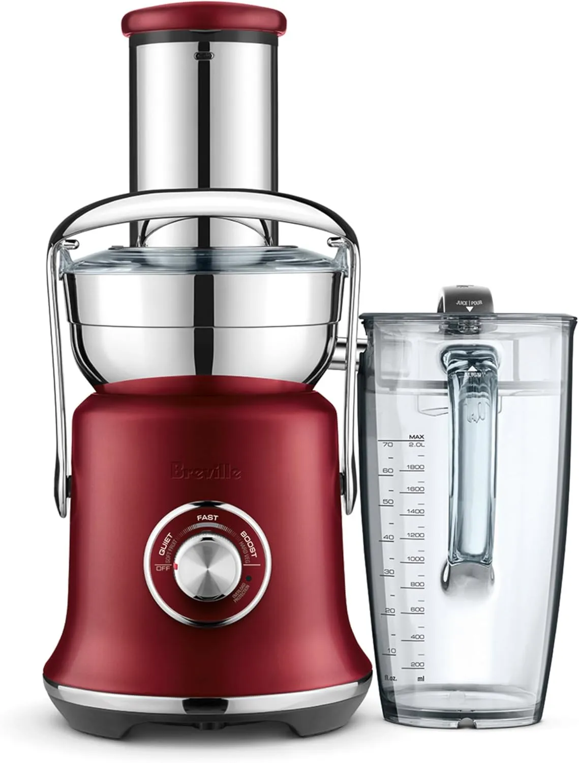 Breville BJE830RVC Juice Fountain Cold XL, 70 oz, Red Velvet Cake