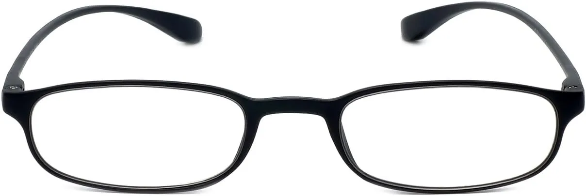 Calabria 718 Flexie Oval Reading Glasses Men/Women Bendable Single Power Readers Flexible Lightweight Durable TR 90 Frame