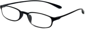 Calabria 718 Flexie Oval Reading Glasses Men/Women Bendable Single Power Readers Flexible Lightweight Durable TR 90 Frame