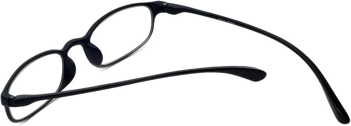 Calabria 718 Flexie Oval Reading Glasses Men/Women Bendable Single Power Readers Flexible Lightweight Durable TR 90 Frame