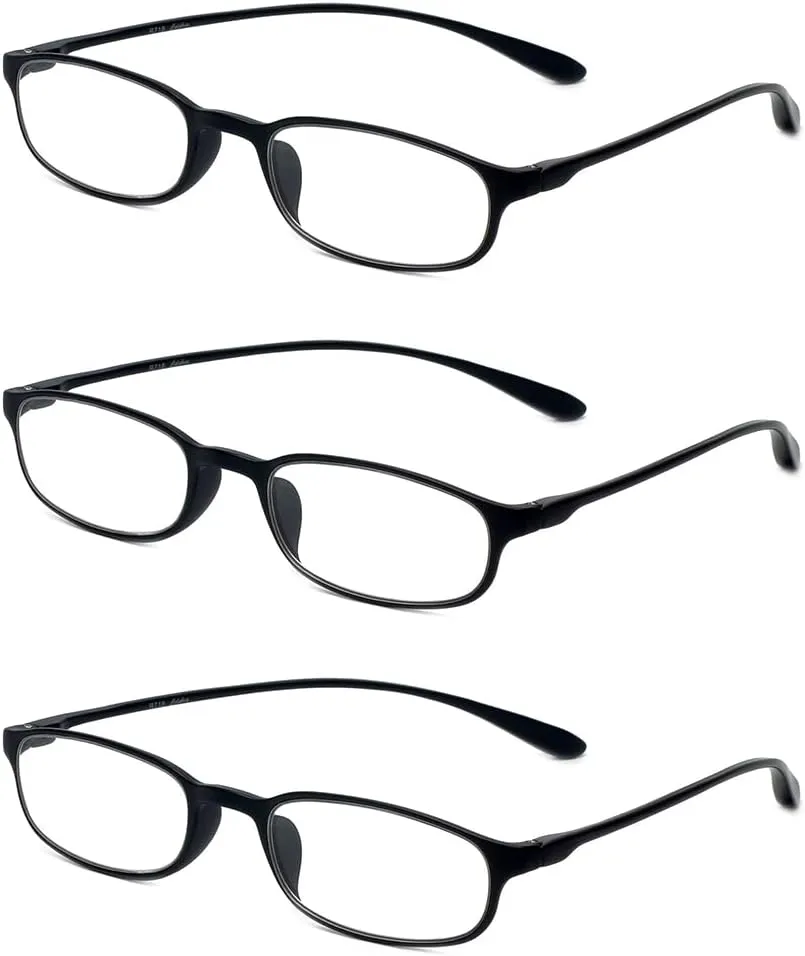 Calabria 718 Flexie Oval Reading Glasses Men/Women Bendable Single Power Readers Flexible Lightweight Durable TR 90 Frame