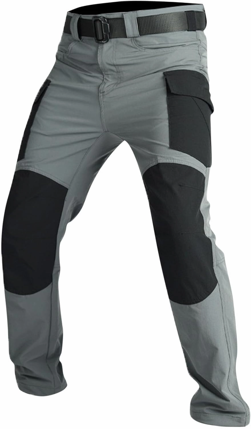 Cambkatl Mens Colorblock Waterproof Tracksuits Long Sleeve Full Zipper Hoodies Jacket with Hiking Pants Outdoor Jogging Suits