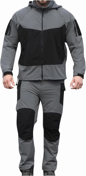Cambkatl Mens Colorblock Waterproof Tracksuits Long Sleeve Full Zipper Hoodies Jacket with Hiking Pants Outdoor Jogging Suits