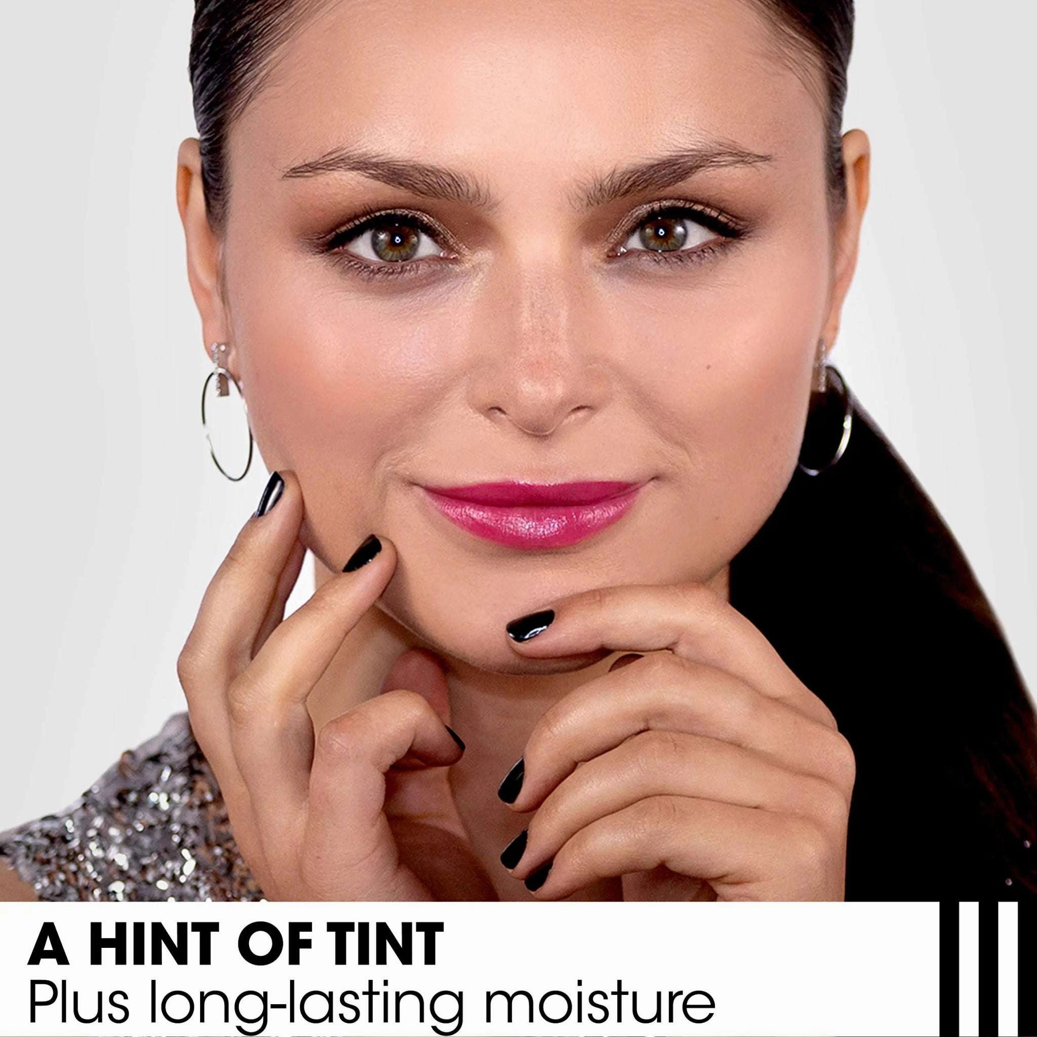 ChapStick Total Hydration Moisture   Tint Flaunt It Fuchsia Tinted Lip Balm Tube, Tinted Moisturizer - 0.12 Oz