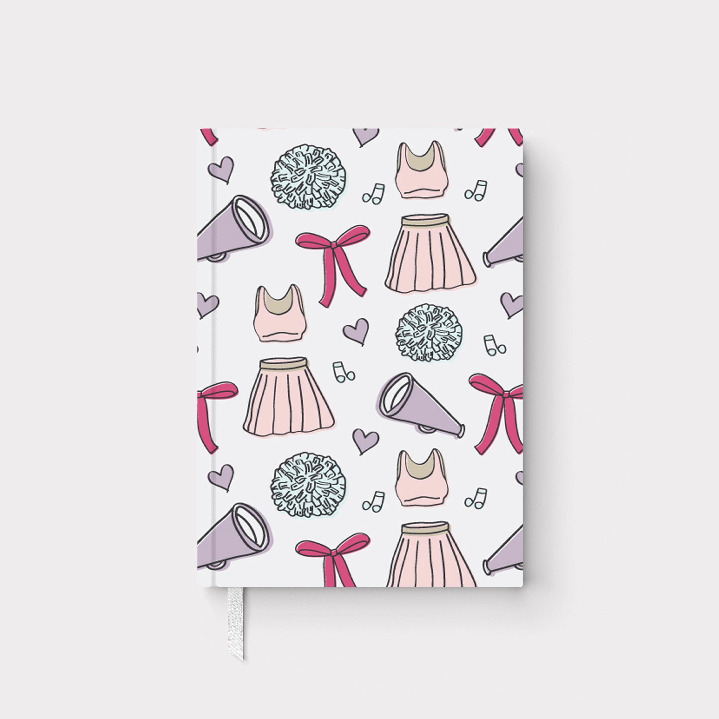 Cheerleading Personalized Hard Cover Journal - 2 sizes