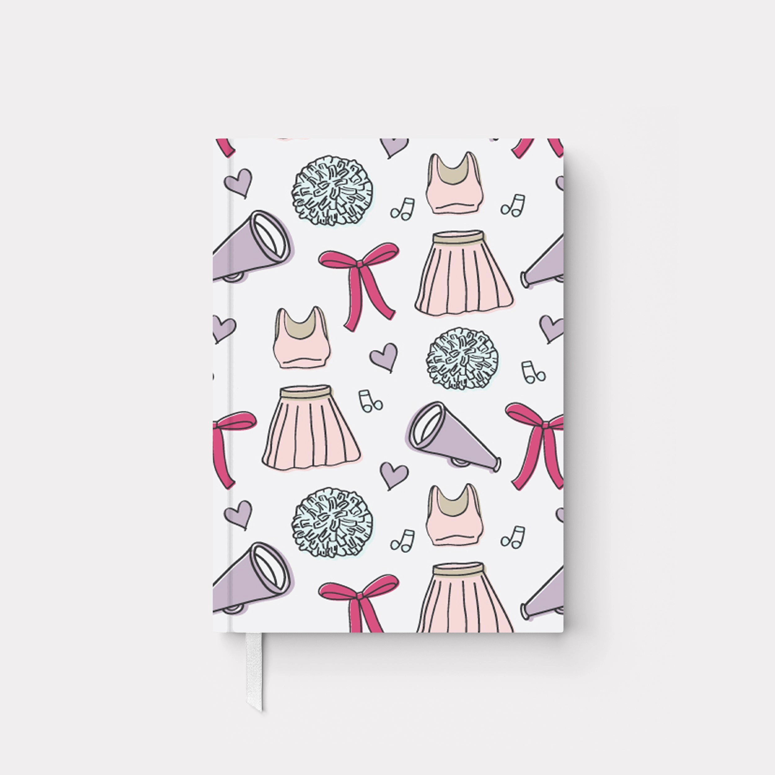 Cheerleading Personalized Hard Cover Journal - 2 sizes