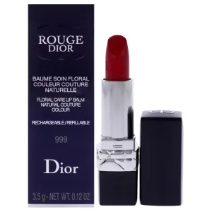 Christian Dior Rouge Dior Colored Satin Lip Balm - 999 The Iconic Red for Women - 0.12 oz Lipstick (Refillable)