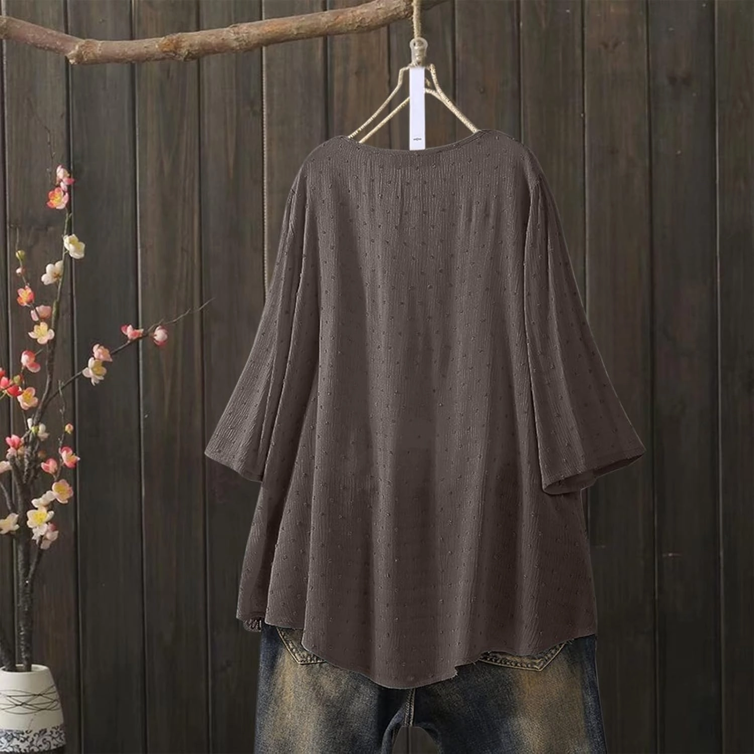 Cotton Linen Shirts for Women 2025 Loose Short Sleeve Chiffon Blouses Gauze Work Dress Shirts Business Casual Tops