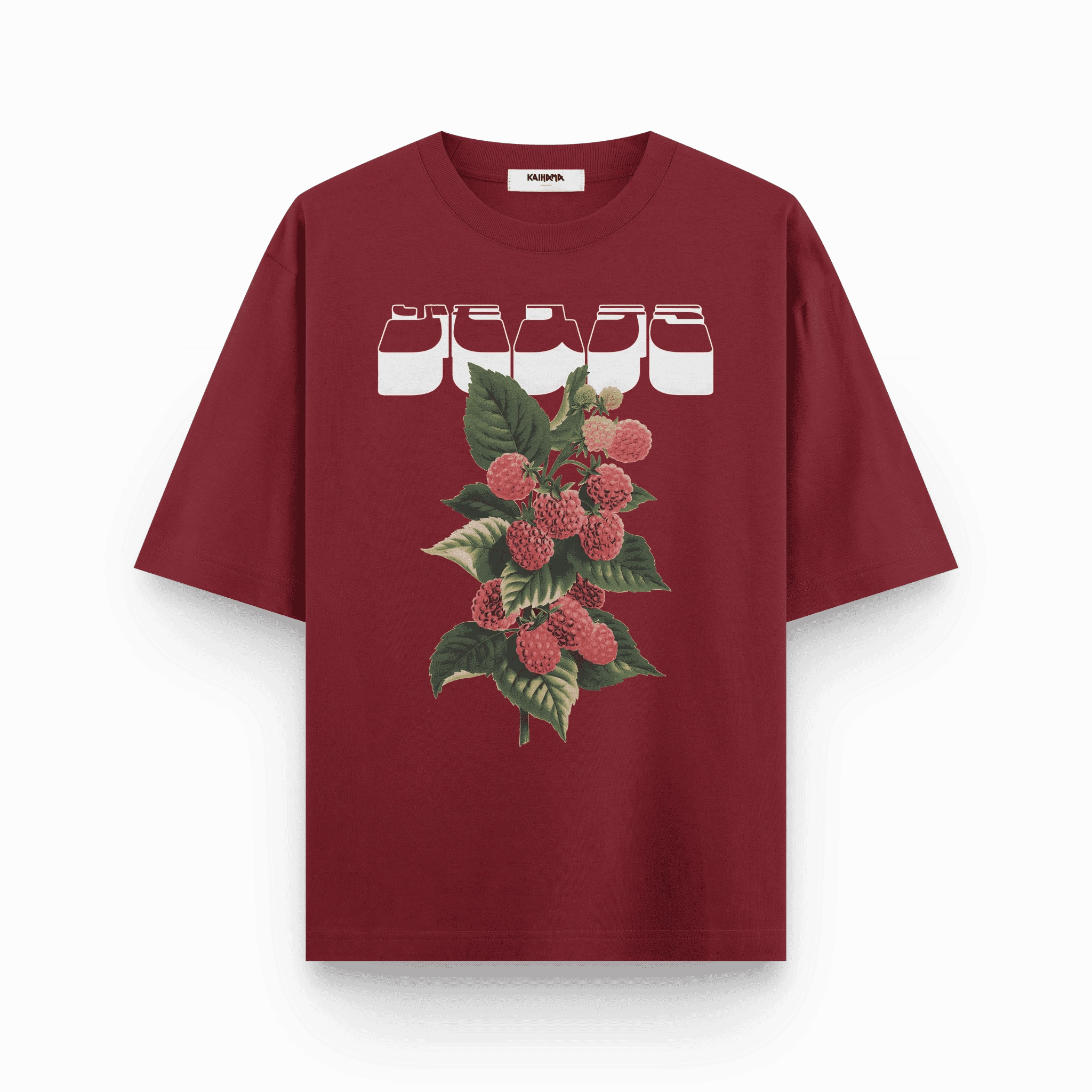 Crimson Cherub Oversized T-Shirt by Kaihama