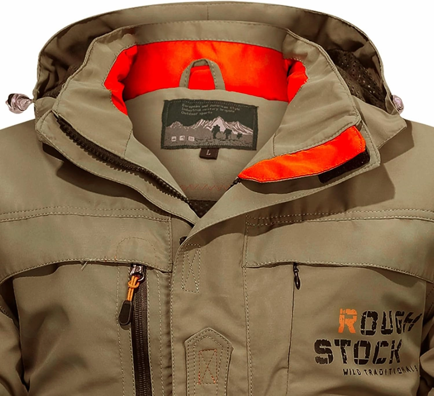 Ctreela Outdoor Hard Shell Jacket for Men's Military Tactical Windproof Jackets Army Hiking Climbing Heavy Duty Outerwear
