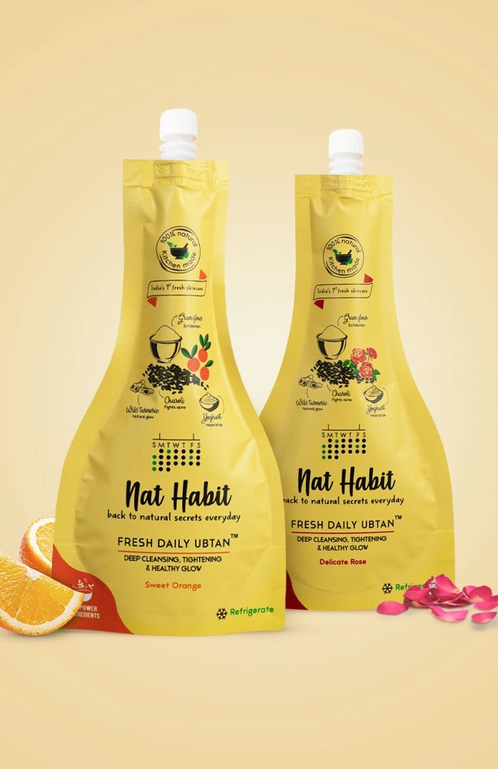 Delicate Rose Daily Ubtan   Sweet Orange Daily Ubtan