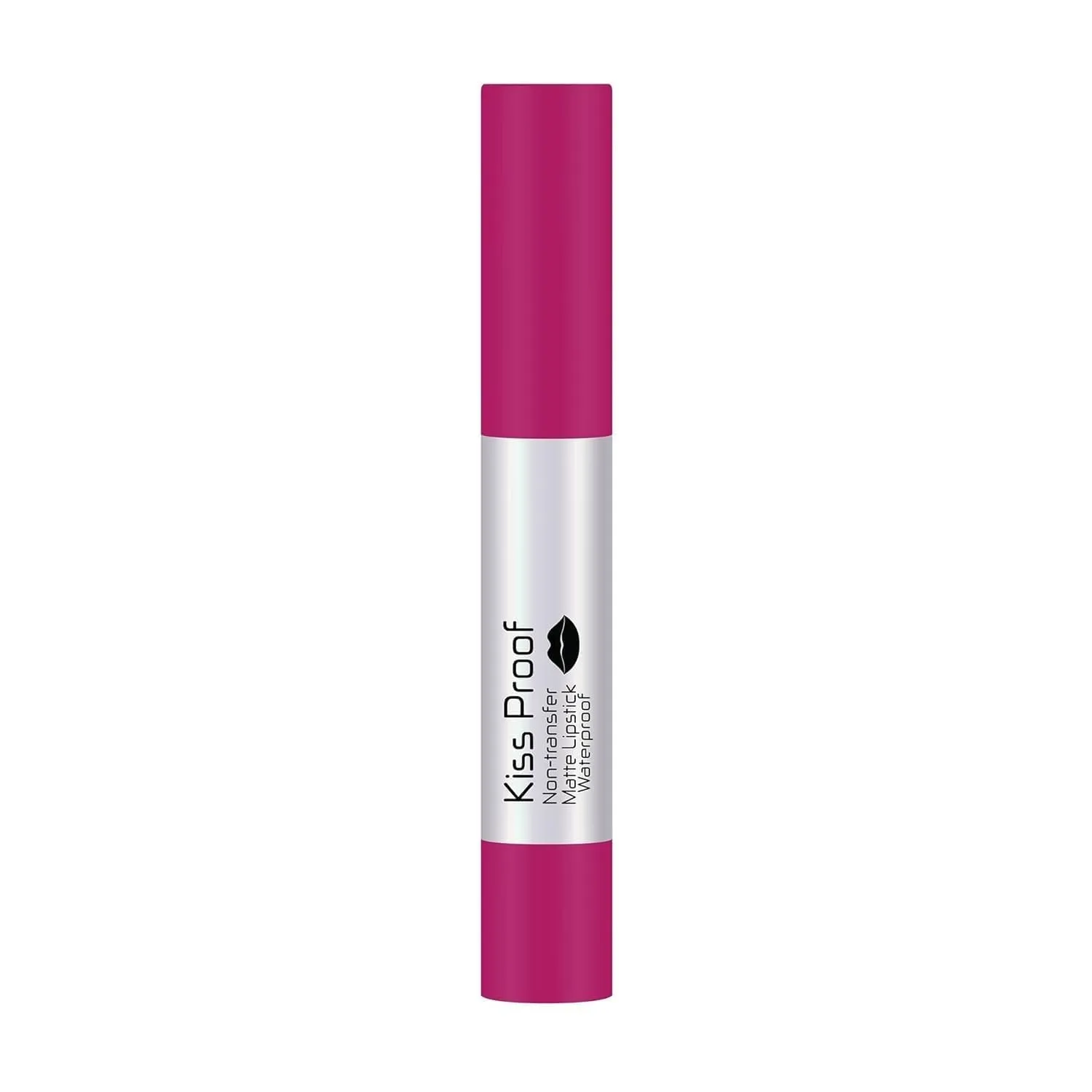 DK Kiss Proof Matte Lipstick | Highly Pigmented Ultra Matte Long Lasting Lipstick | Non-Drying, Intense Moisturizing, Lightweight | Non Transfer for Women (Magenta)