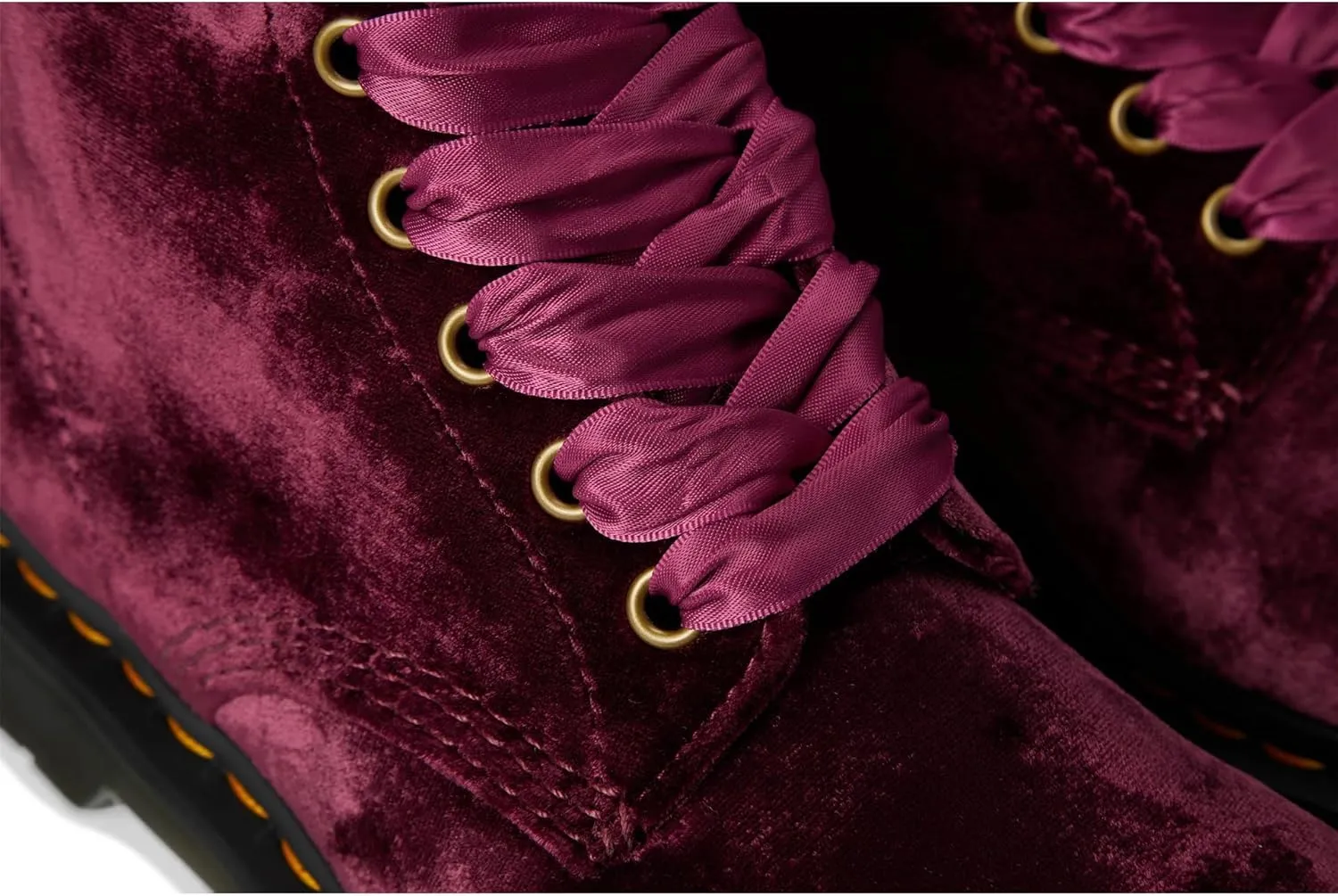 Dr. Martens Women's Vegan 1460 Pascal Velvet 8 Eye Boot Fashion