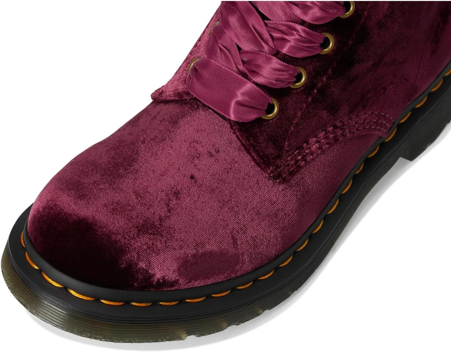 Dr. Martens Women's Vegan 1460 Pascal Velvet 8 Eye Boot Fashion