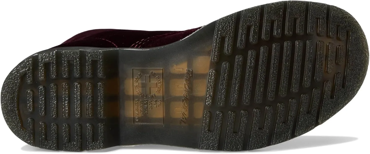 Dr. Martens Women's Vegan 1460 Pascal Velvet 8 Eye Boot Fashion