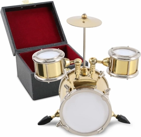 EASTROCK Mini Drum Model - Mini Musical Instrument Drum Ornament Drummer Gift Musical Gift Dollhouse Home Decoration