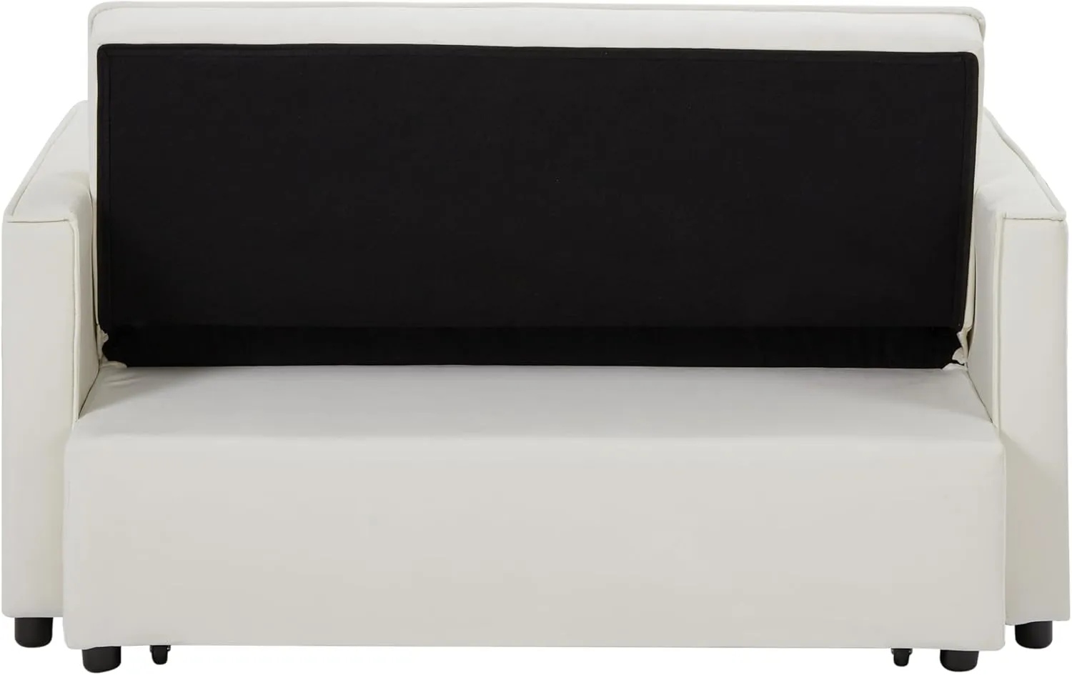 ERYE Modern Loveseat Sofabed 3 in 1 Convertible Sleeper Sofa Bed for Living Room, Velvet Upholstered Tufted Loveseat Sofa Lounge Daybed W/Pull Out Sleeper Couch Bed, Side Pockets and 2 Lumbar Pillows
