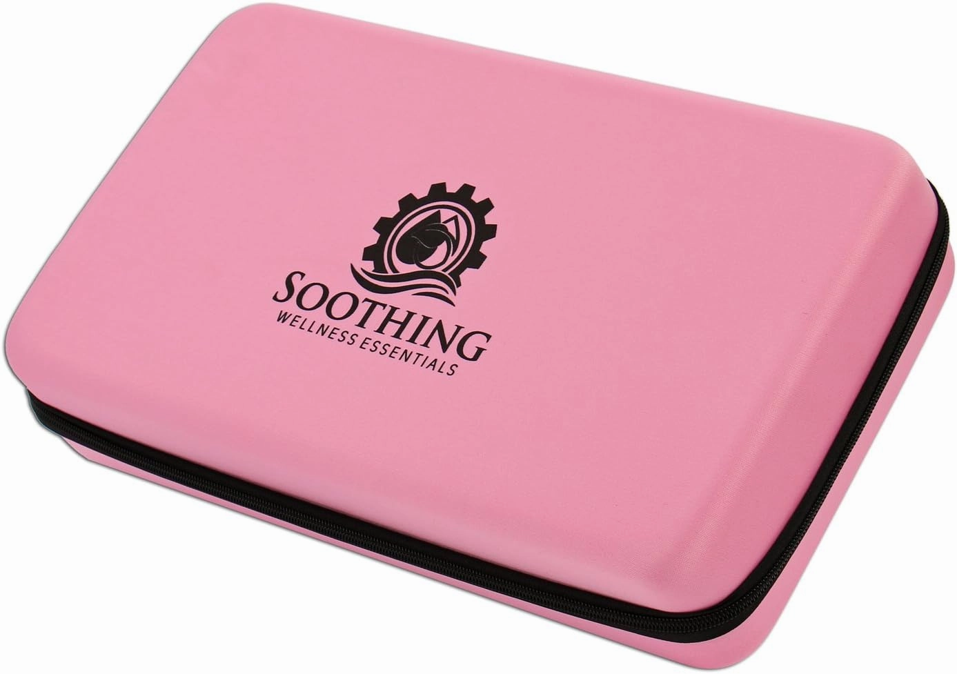 Essential Oils Carrying Case for 5ml, 10ml and 15ml Bottles - Hard Shell Exterior Storage Organizer Holds doTerra and Endless Others by Soothing Wellness Essentials (Rose Pink, 84 Oils)