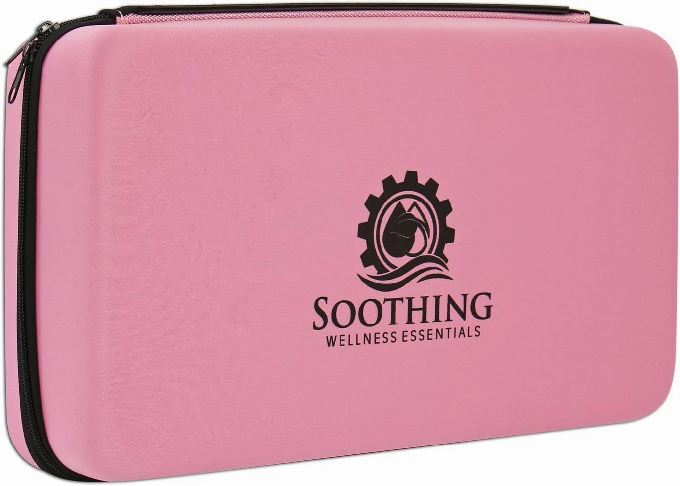 Essential Oils Carrying Case for 5ml, 10ml and 15ml Bottles - Hard Shell Exterior Storage Organizer Holds doTerra and Endless Others by Soothing Wellness Essentials (Rose Pink, 84 Oils)