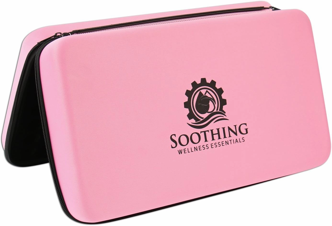 Essential Oils Carrying Case for 5ml, 10ml and 15ml Bottles - Hard Shell Exterior Storage Organizer Holds doTerra and Endless Others by Soothing Wellness Essentials (Rose Pink, 84 Oils)