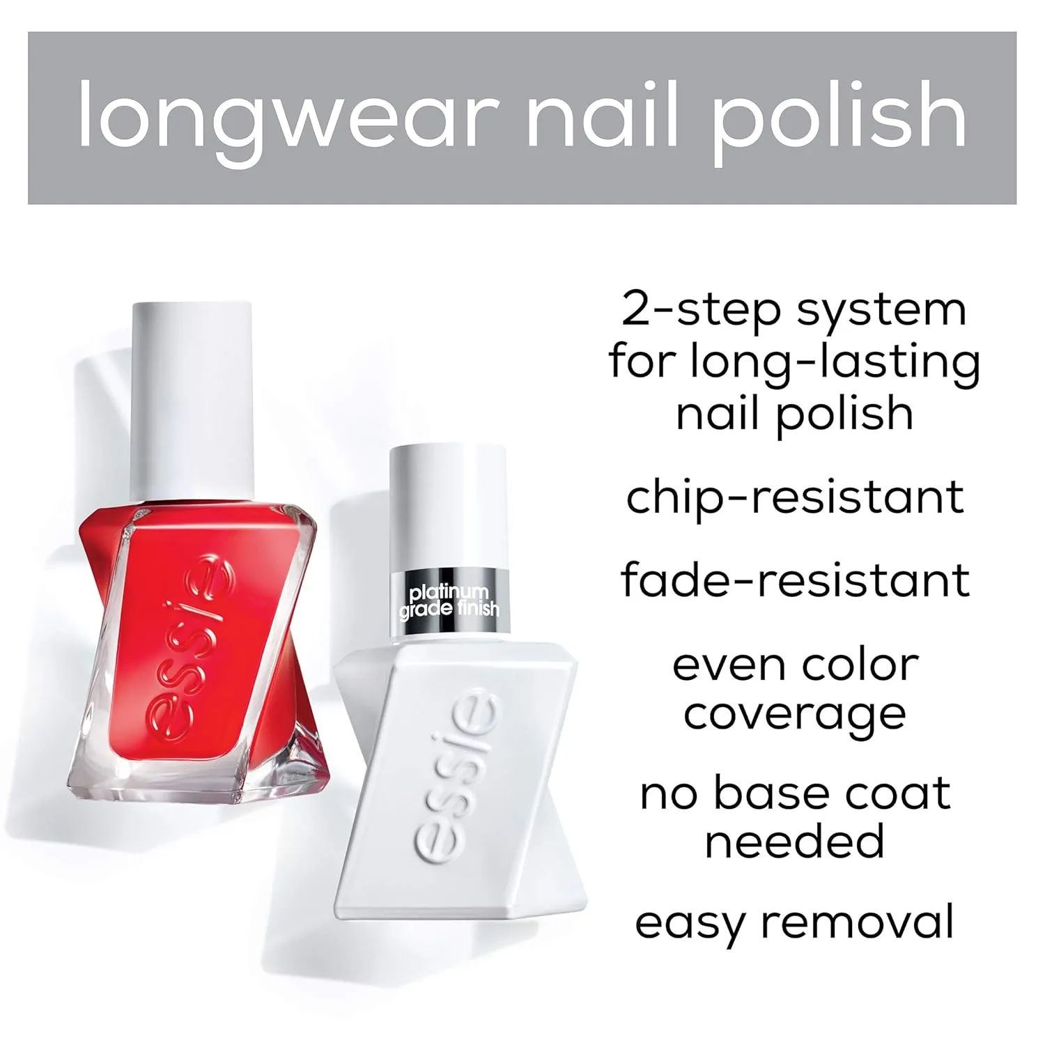 essie Gel Couture 2-Step Longwear Nail Polish, Last Night's Look, 0.46 fl. oz.