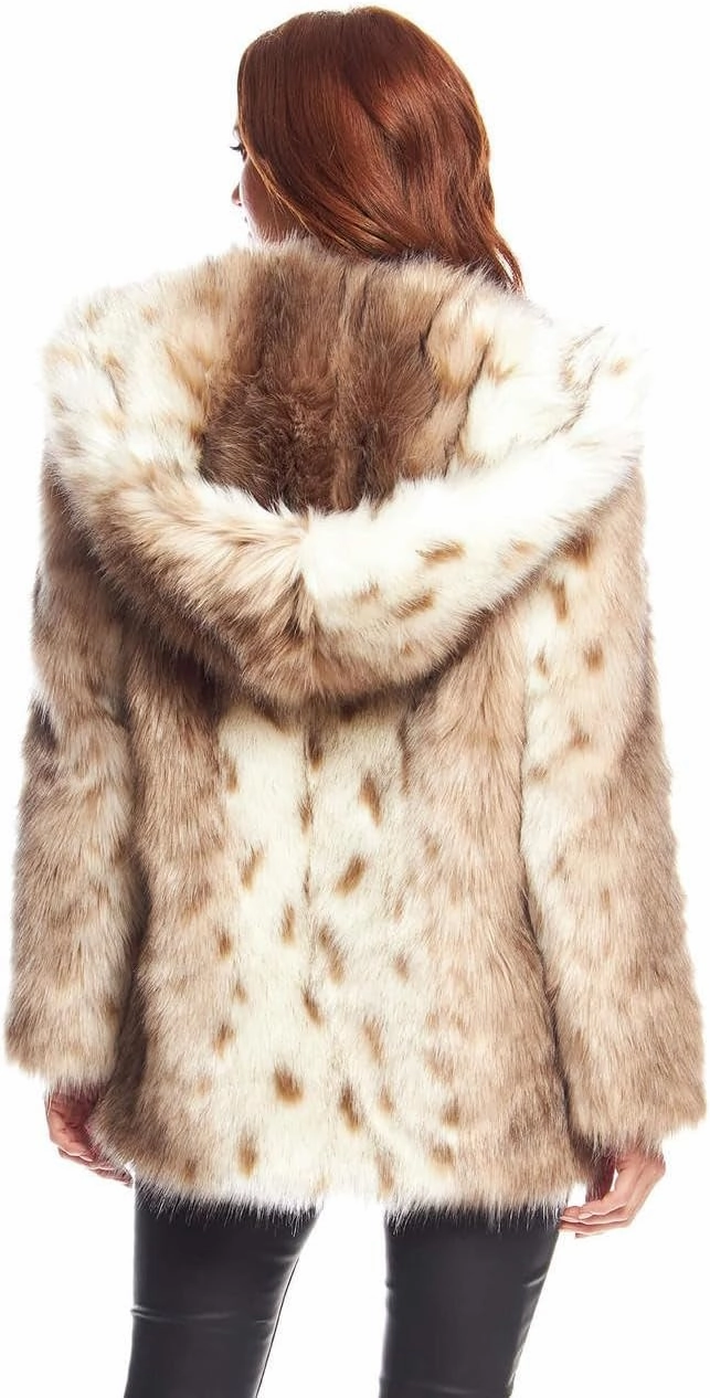 Fabulous-Furs Donna Salyers Fox Faux Fur Hooded Coat