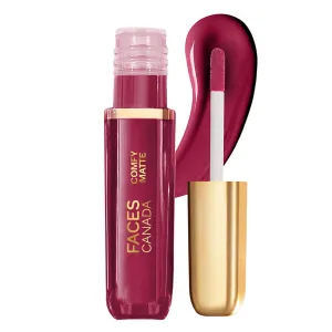 FACE'S.CANADA Comfy Matte Liquid Lipstick - Any Day Now 04 (Red), 3 ml | Comfortable 10HR Longstay | Intense Matte Color | Almond Oil & Vitamin E Infused | Super Smooth | No Dryness | No Alcohol