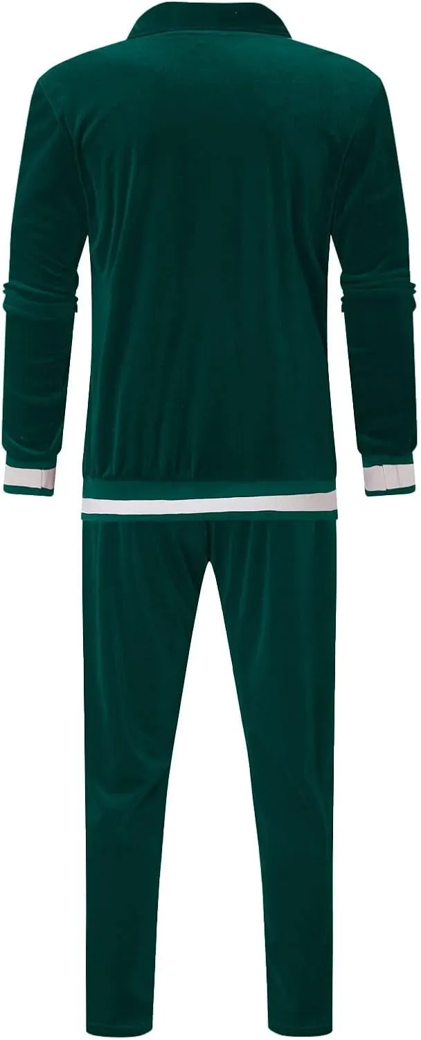 Fall Outfits for Men 2023 Trendy Long Sleeve Full Zip Sweatshirt With Pocket Tracksuit Set Running Sports 2 Piece