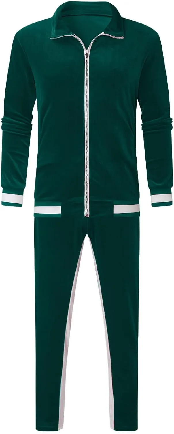 Fall Outfits for Men 2023 Trendy Long Sleeve Full Zip Sweatshirt With Pocket Tracksuit Set Running Sports 2 Piece