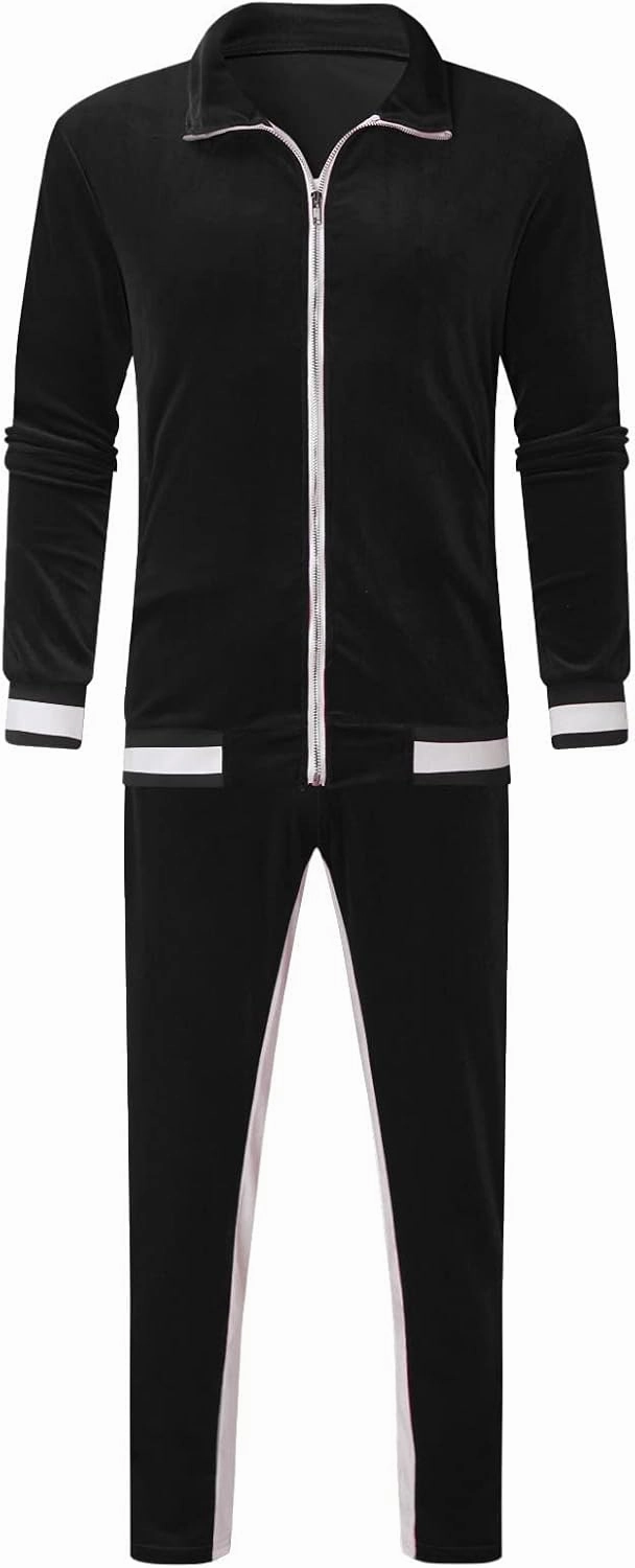 Fall Outfits for Men 2023 Trendy Long Sleeve Full Zip Sweatshirt With Pocket Tracksuit Set Running Sports 2 Piece