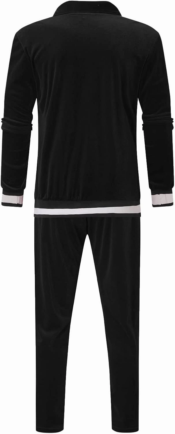 Fall Outfits for Men 2023 Trendy Long Sleeve Full Zip Sweatshirt With Pocket Tracksuit Set Running Sports 2 Piece