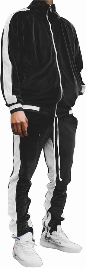 Fall Outfits for Men 2023 Trendy Long Sleeve Full Zip Sweatshirt With Pocket Tracksuit Set Running Sports 2 Piece