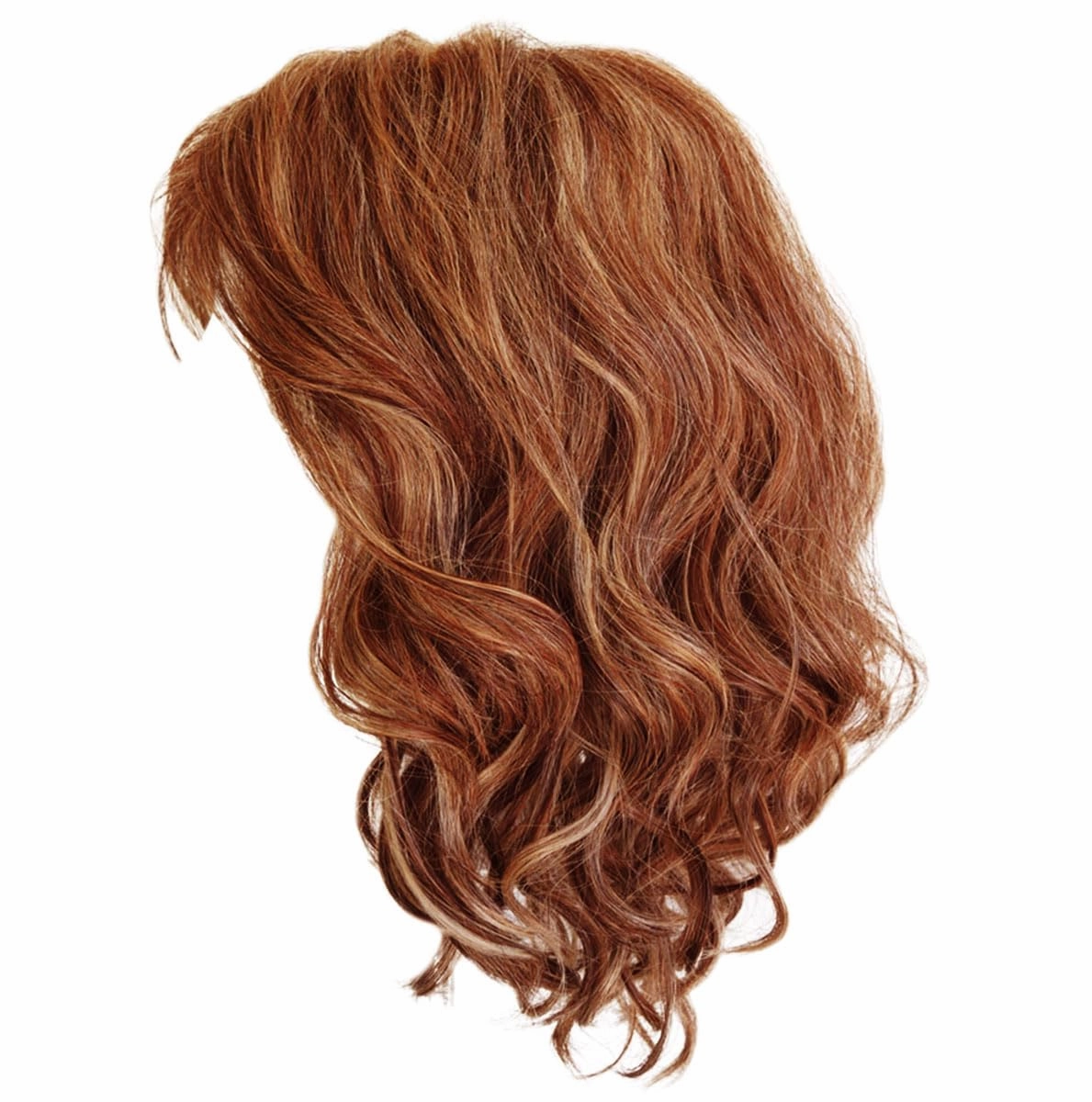 Fancy Chic Mid-Lenth Layered Tousled Bob Wig by Hairuwear, Average Cap - Medium Red