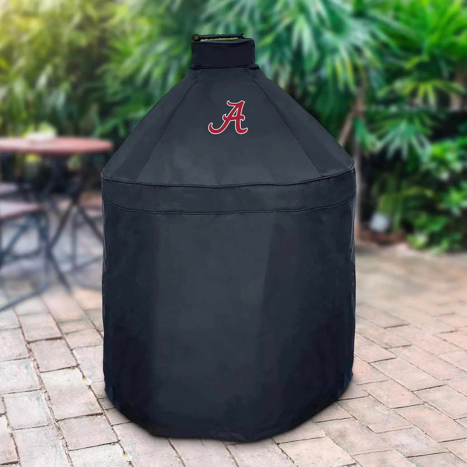 FANMATS 42798 University of Alabama - Black KAMADO Style Grill Cover with Primary Logo - 27" x 27" x 40"