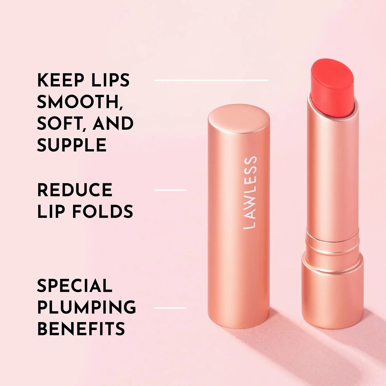 Forget the Filler Lip Plumping Line Smoothing Tinted Balm, Cherry Vanilla, Red, 0.09 Ounce