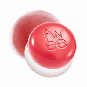 fwee Blurry Pudding Pot | Airbrushed Blush & Lip, Buildable Pigment, Long-lasting, Lightweight, Easy to Blend, Natural Soft Matte Finish - Girls (Coral Red) | 0.17 oz