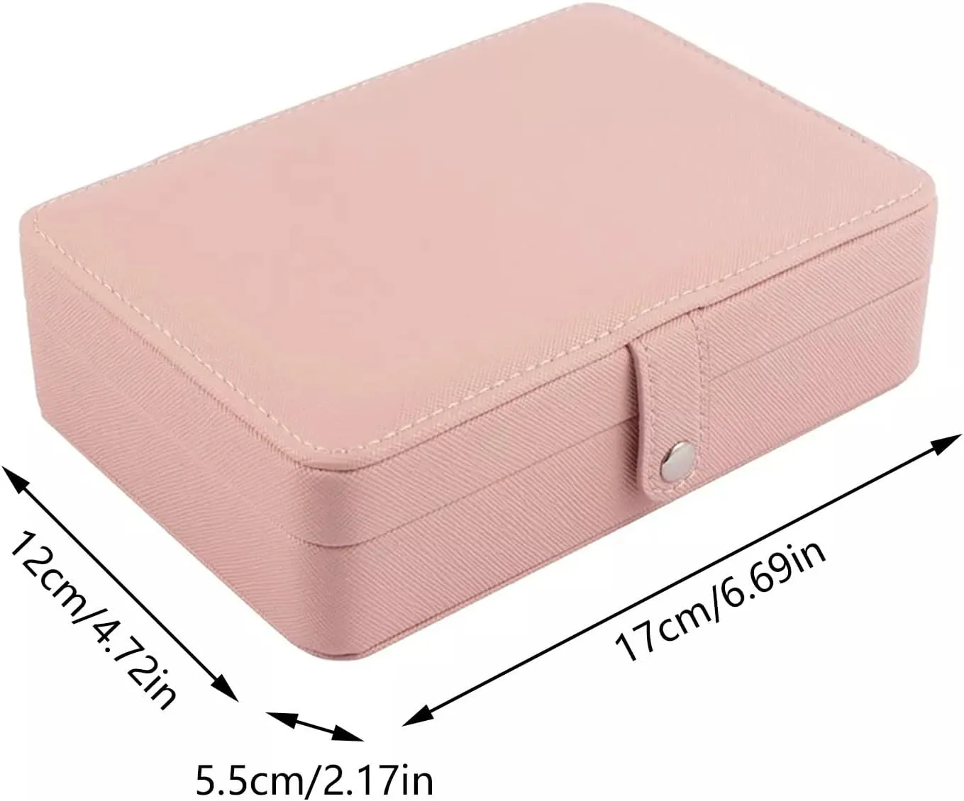 Girls Jewelry Box,2025 New 2 Layers Portable PU Leather Jewelry Organizer with Removable Tray,Jewelry Case,Large Jewelry Box for Ring Necklace Earring Christmas Gifts Bracelets