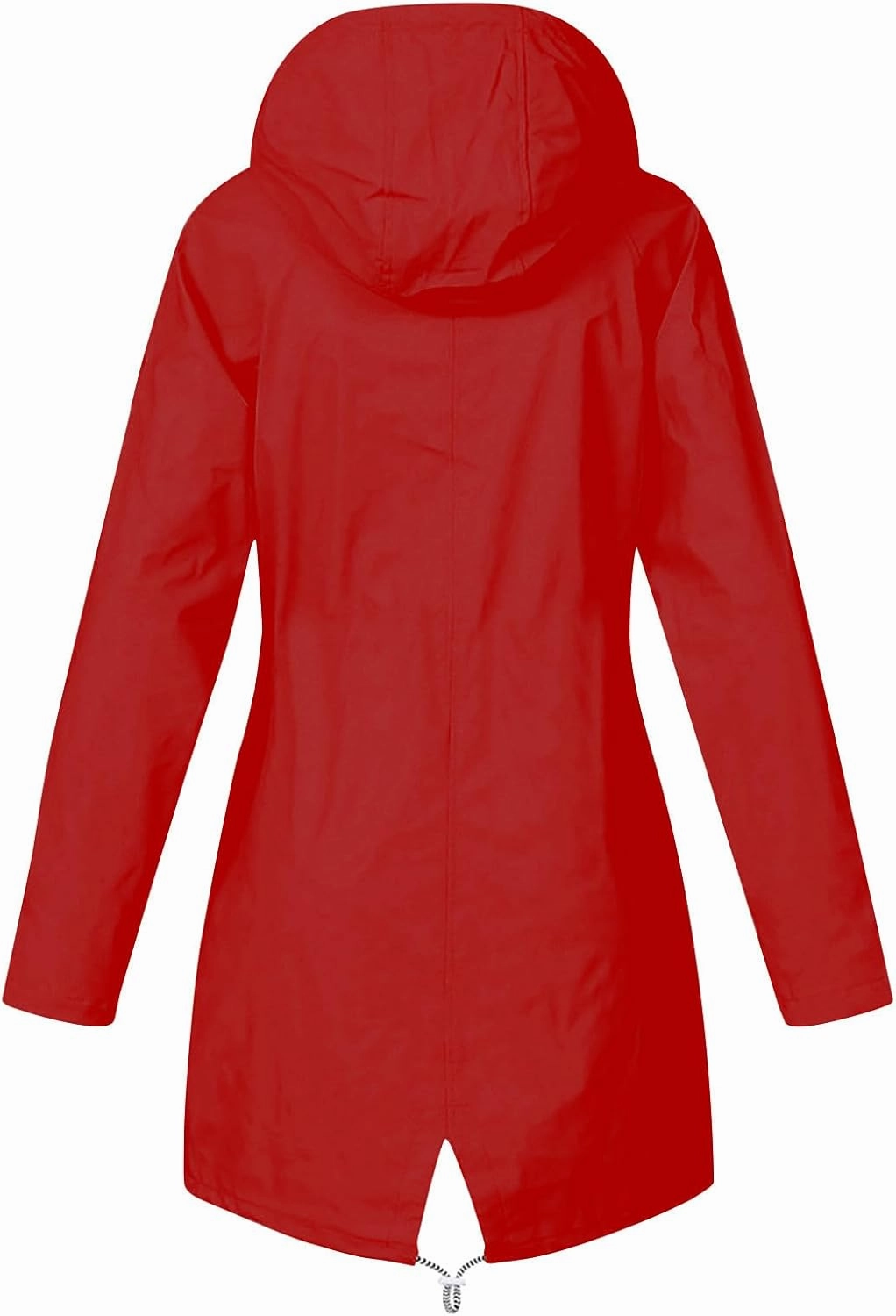 Going Out Jackets for Women Long Sleeve Solid Windproof Rain Jacket Outdoor Hooded Windproof Pocket Raincoat