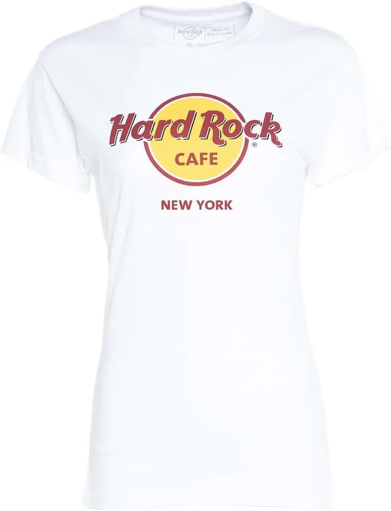 Hard Rock Ladies Classic White Tee Logo