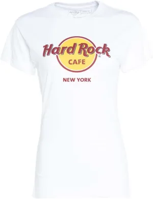 Hard Rock Ladies Classic White Tee Logo