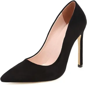 Hello Shero Women Closed Pointed Toe 4 Inches High Heel Pumps Classic Sexy Stilettos Party Dancing Event Wedding Office Formal Dress Shoes