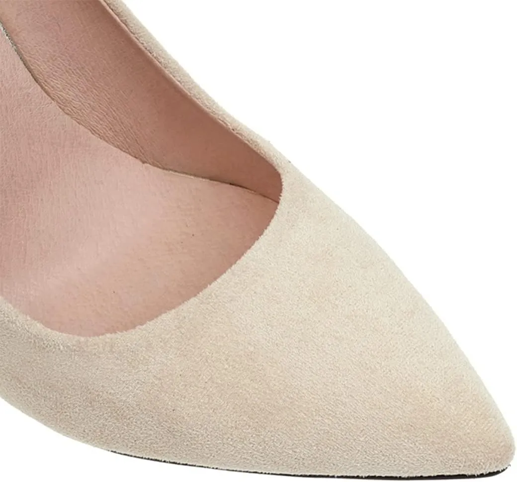 Hello Shero Women Closed Pointed Toe 4 Inches High Heel Pumps Classic Sexy Stilettos Party Dancing Event Wedding Office Formal Dress Shoes