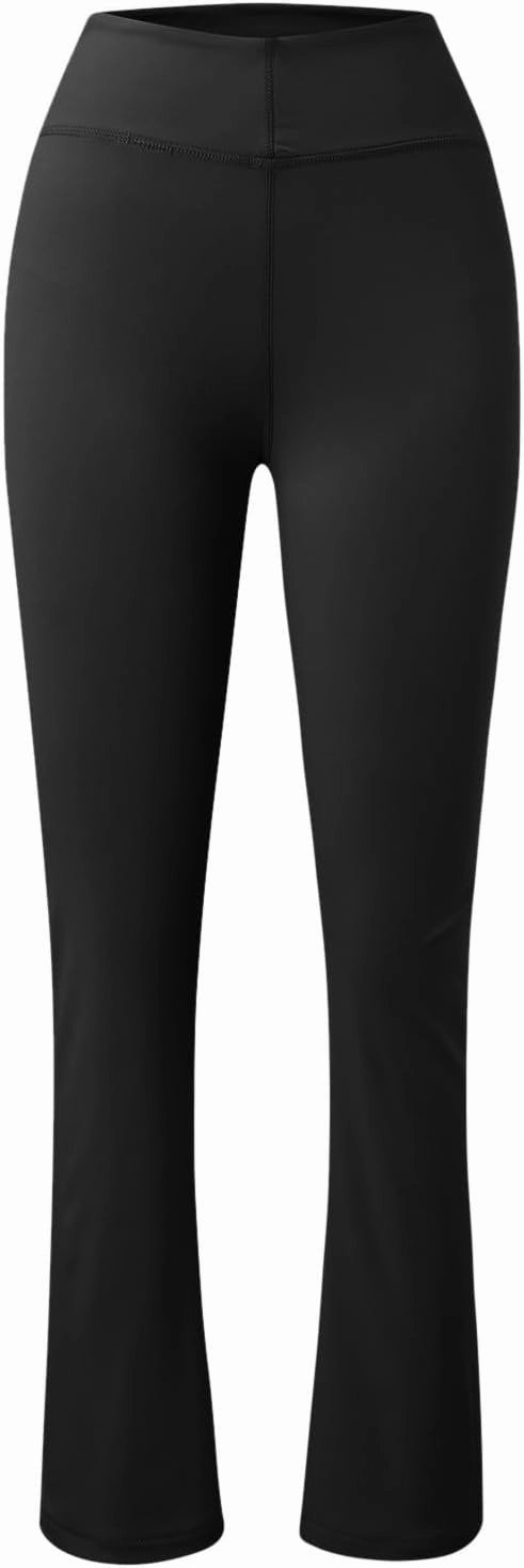 HGps8w Stretch Flare Yoga Pants for Women Bell Bottom Leggings High Waisted Buttery Soft Bootcut Running Sports Sweatpants