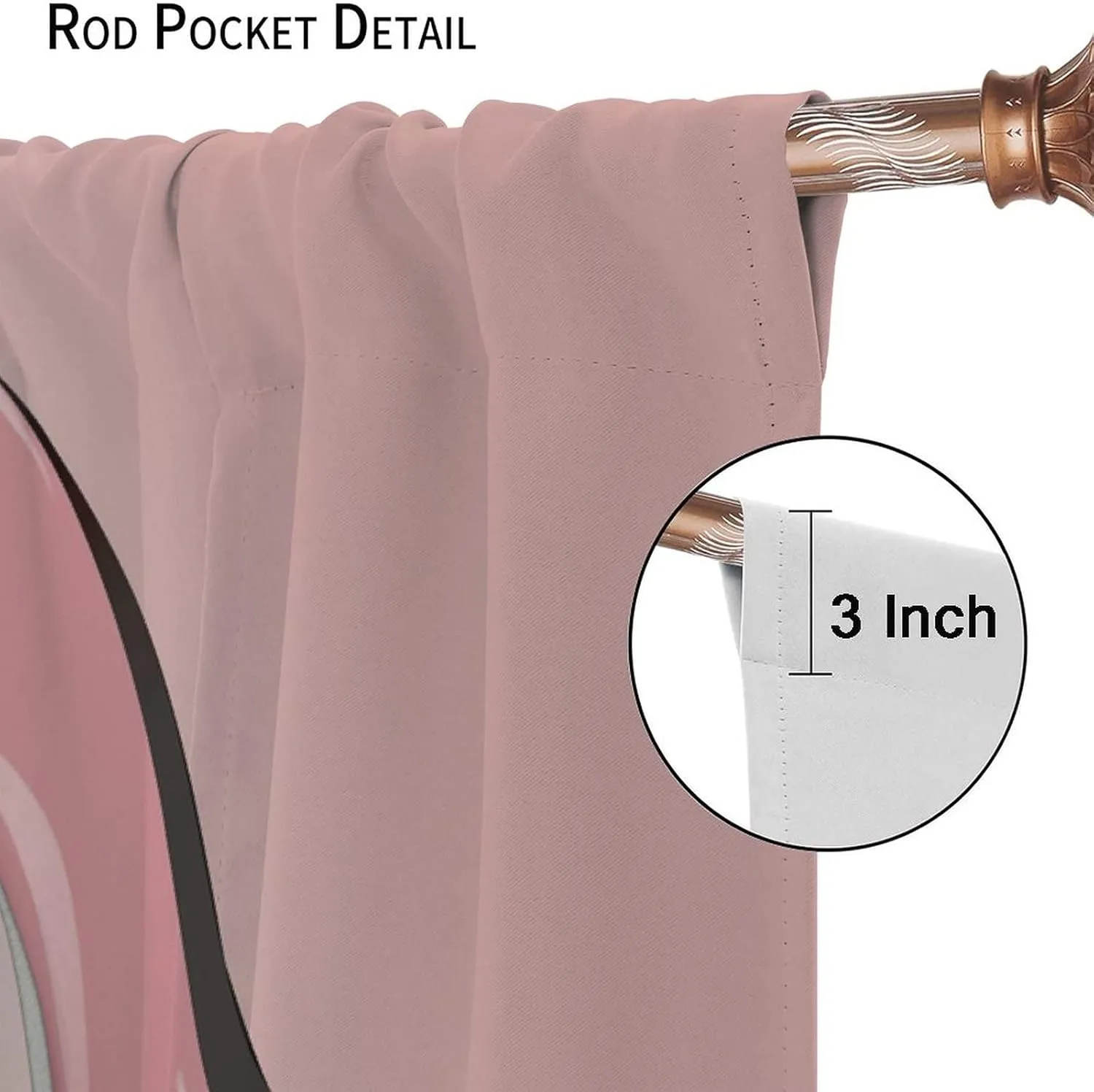 High Heel Shoes Curtains, Elegant Pink with Butterfly Fashion Sexy Girl Fantasy Beautiful Lady Decor Blackout Rod Pocket Curtains for Bedroom Living Room Window Drapes 2 Panel Set 84x84in