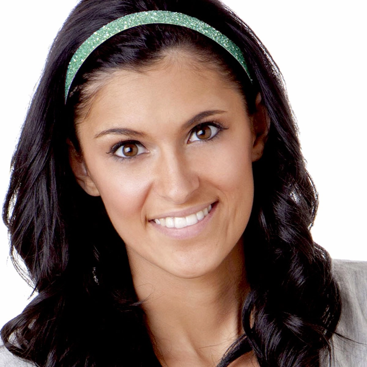 Hipsy Women's Adjustable NO SLIP Bling Glitter Headband Multi Gift Packs (Skinny Seafoam/Light Pink/Pearl/Light Blue/Gunmetal 5pk)