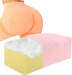 HOMBYS BBL Pillow After Surgery for Sitting 18 x 7 x 5.5 in,High Density Foam BBL Recovery Pillow for Sitting After Surgery, 2 Layer Filling Butt Pillows for Car Seats, Office and Home Chairs (Pink)