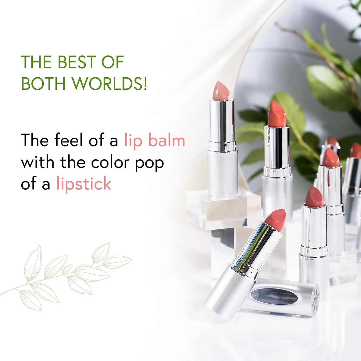 Honeybee Gardens Truly Natural Long Lasting Lipstick, Queen Bee Lipstick, Signature Red, Naturally Hydrating & Nourishing, Vegan, Gluten-Free & Cruelty-Free, 0.13 oz / 3.8 g