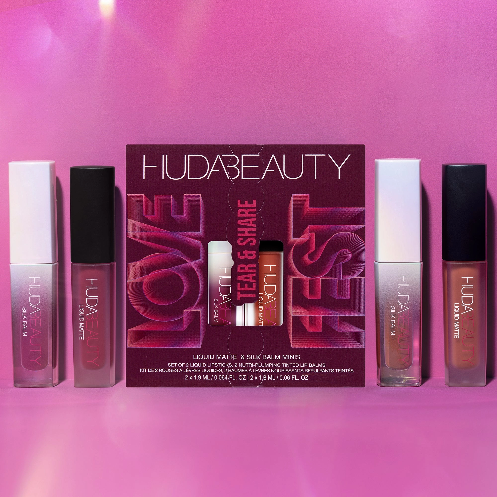 Huda Beauty - Lovefest Tear & Share Lip Quad