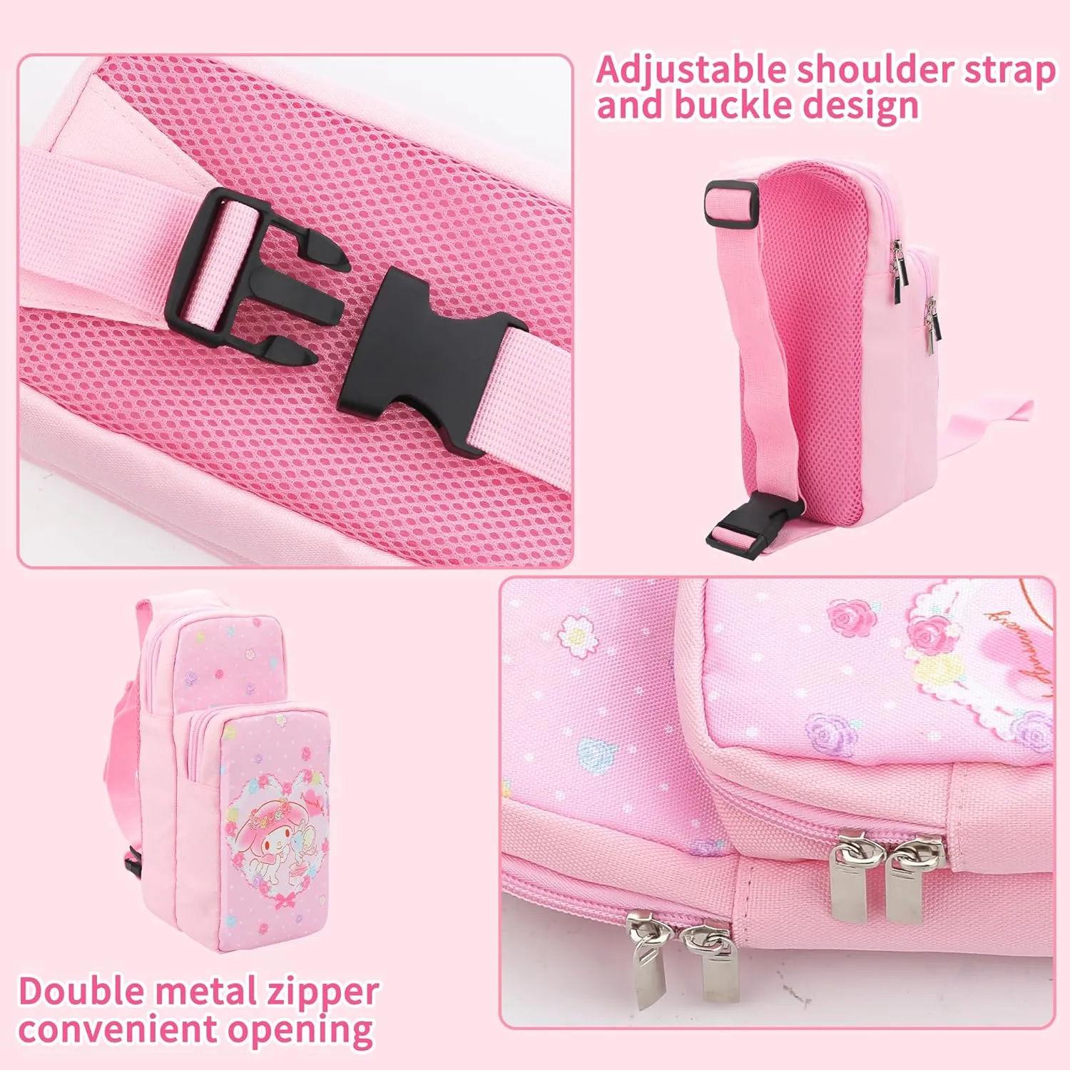 HYPERCASE Portable Cute Travel Bag for Nintendo Switch/OLED/Lite, Large Capacity Storage Waterproof Backpack Shoulder Bag Accessories for Switch Console, Charging Dock, Card Case, Fit for Men Women