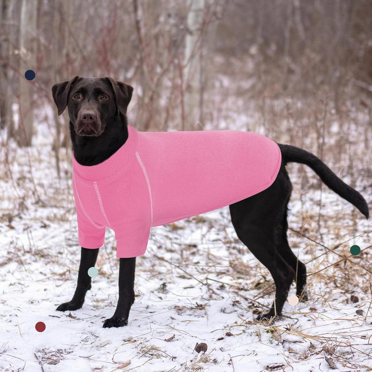 IECOii Great Dane Sweater,Pet Dog Sweater for Extra Large Size Dogs,Fleece Sweatshirt for Dogs Girl Boy,Warm Dog Winter Sweater for Big Dogs,Stretchy Dog Sweatshirt Dog Cold Weather Coats,Pink,5XL